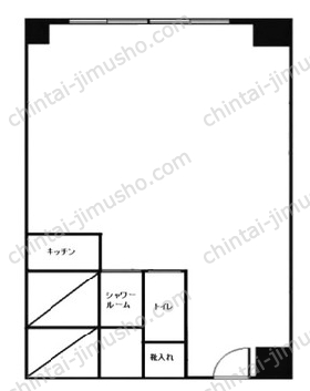 赤坂レジデンシャルホテル5階の間取図