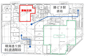 勝どきサンスクエアの間取図