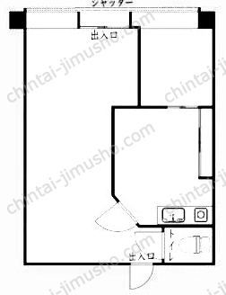 小松川パークマンション1号棟1階の間取図