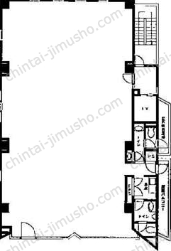 （仮称）リードシー西五反田ビル6階の間取図