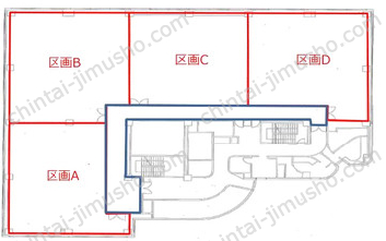 立川ビジネスセンタービル7階の間取図
