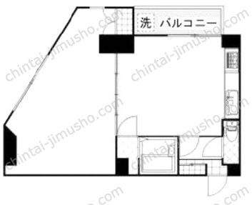 アルカディア篠の間取図