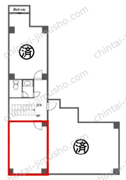明興ビル4階の間取図