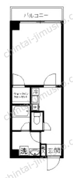 オーロラ三田の間取図