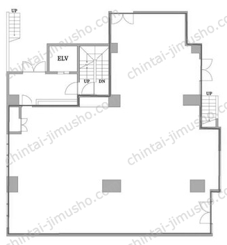 草加DKビル1階の間取図