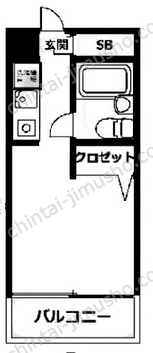EIGHT BLDG．－KoyasuⅠ－5階の間取図