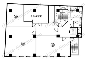 合同ビルの間取図