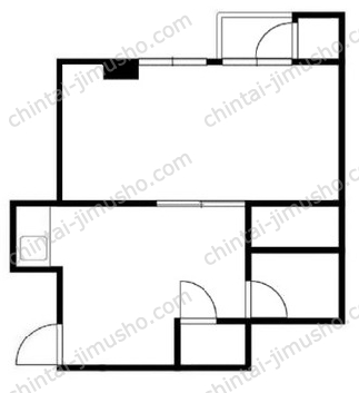 若菜ビル3階の間取図