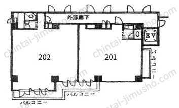 さいかち坂ビルの間取図