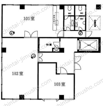 レインボースクエアビルの間取図