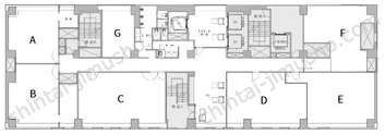 新宿ワシントンホテルアネックスの間取図