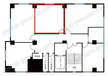 天翔オフィス新橋赤レンガ通りANNEX5階の間取図