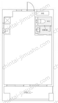 中銀松戸マンシオン3階の間取図