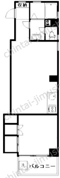 麻布十番ハイツ7階の間取図