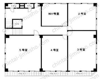 山京ビル本館の間取図