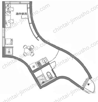 SHINJUKU NEW VILLA1階の間取図