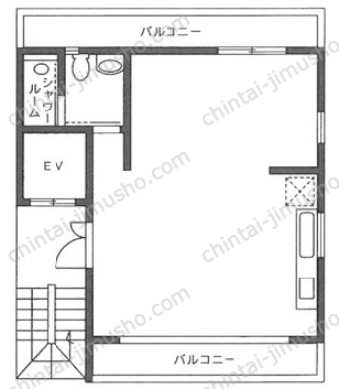 LouisⅢビル4階の間取図