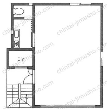 LouisⅢビル3階の間取図