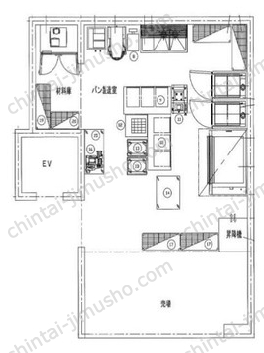 LouisⅢビル1階の間取図