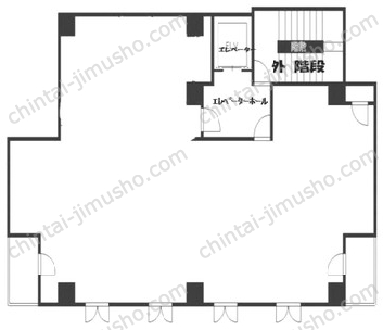 シントミ赤坂一ツ木ビル4階の間取図