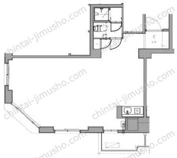 高輪マンションの間取図