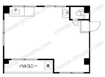 四番町マンション4階の間取図