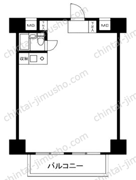 朝日三番町プラザ2階の間取図