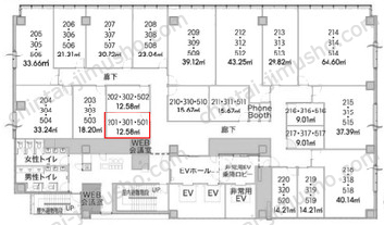 H1O日本橋茅場町の間取図