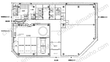 Hi-gs日本橋1階の間取図