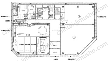 Hi-gs日本橋1階の間取図