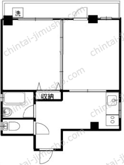 森谷ビル2Fの間取図