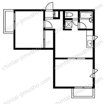 フラッツ飯田2階の間取図