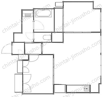 ダイナシティ西新宿2階の間取図