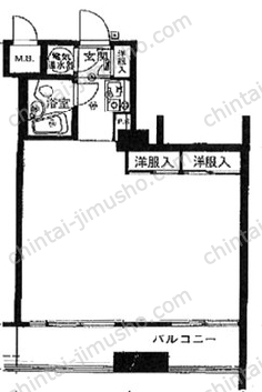 コープ野村六本木2ビル3階の間取図