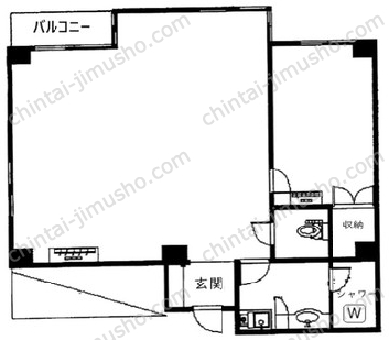 モンテプラザ麻布7Fの間取図