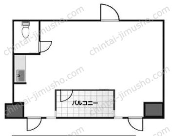 コープ野村六本木2ビル2階の間取図