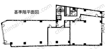 森町ビル3階の間取図
