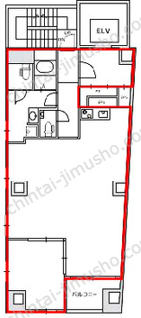麹町トーセイビル11Fの間取図