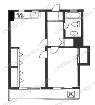 コトー高輪2階の間取図