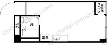 ハイツ横浜4階の間取図