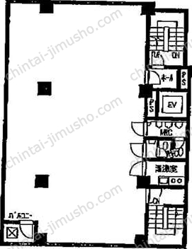 稲垣ビル3階の間取図