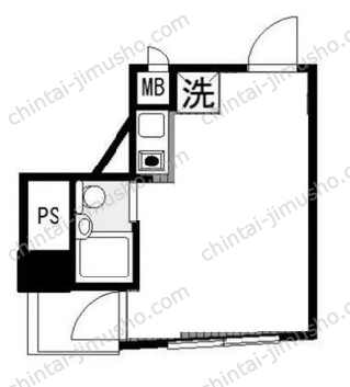 スカイコート中目黒4階の間取図