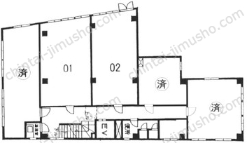 大蔵ビルの間取図