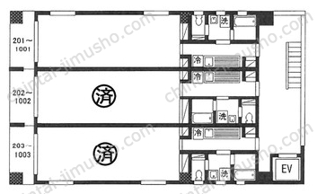 月村マンションNo.28の間取図
