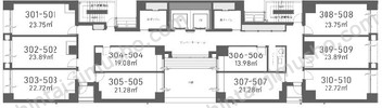 H1O日本橋小舟町の間取図
