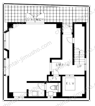 KS88マンション1階の間取図