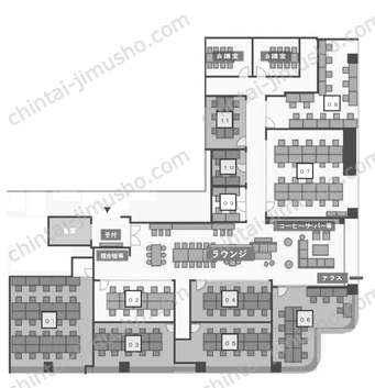御殿山トラストタワー／Cozy Works GOTENYAMA3Fの間取図