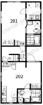 プルメリア荻窪1階の間取図