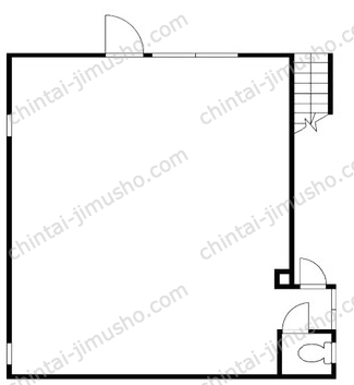 昭和2丁目店舗1階の間取図
