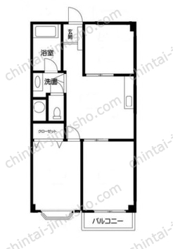 明治通りビル9階の間取図